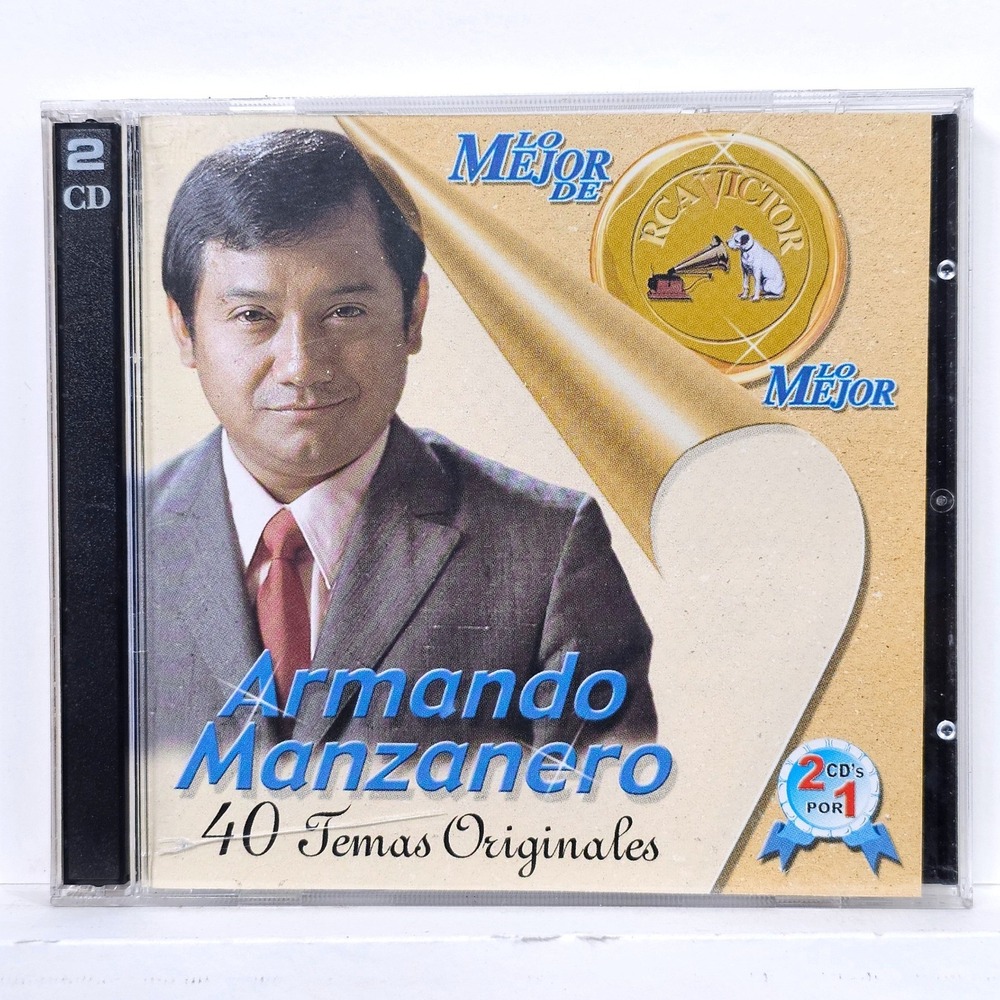 Armando Manzanero Lo Mejor De Lo Mejor 2 CD RCA Victor 40 Tracks Latin Bolero‎